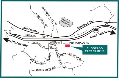 alt="Map of El Dorado East Campus"